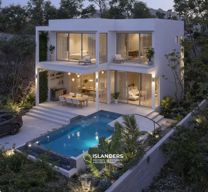 Spacious 4-bdrm pool villa in modern tropical style (Plai Laem)