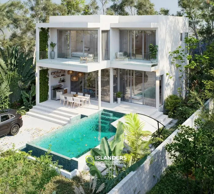 Spacious 4-bdrm pool villa in modern tropical style (Plai Laem)