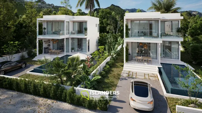 Spacious 4-bdrm pool villa in modern tropical style (Plai Laem)