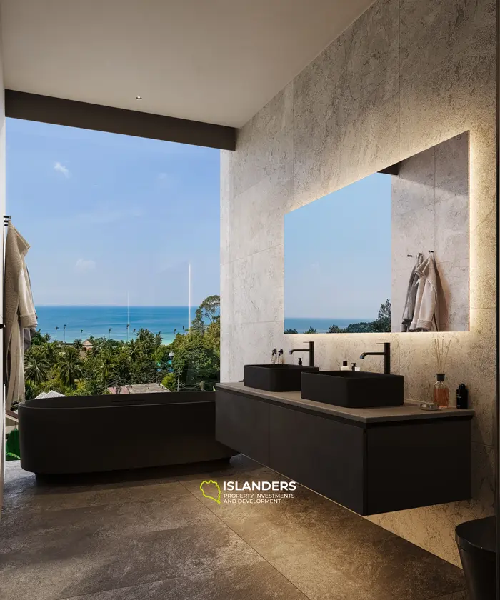 Sea View 1BR Villa with Side Terrace