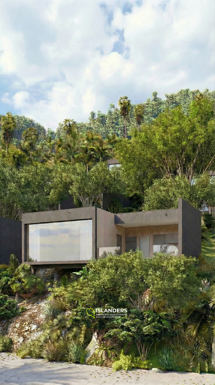 Sea View 1BR Villa with Side Terrace