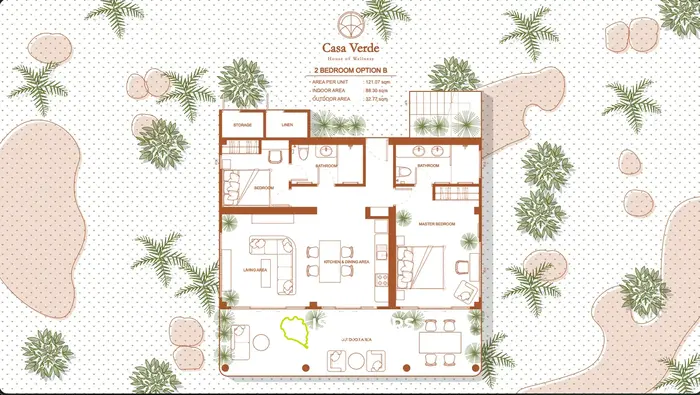 2-Bedroom Apartment in iconic Destination For Conscious Living